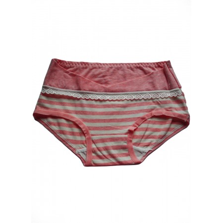 Трусы под живот для беременных Розовая полоска